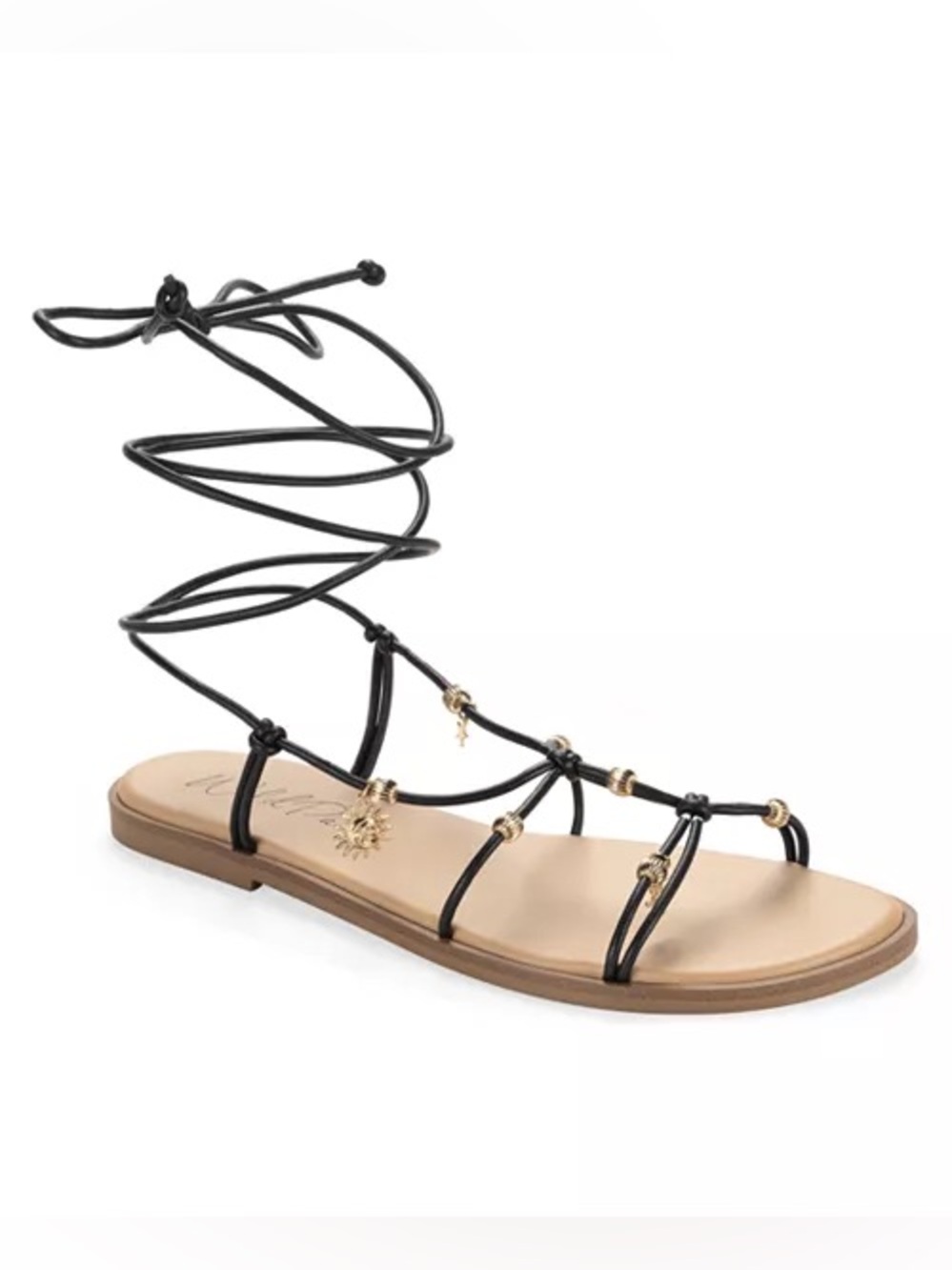 Wild Pair Reinaa Strappy Lace-up Flat Sandals 7.5